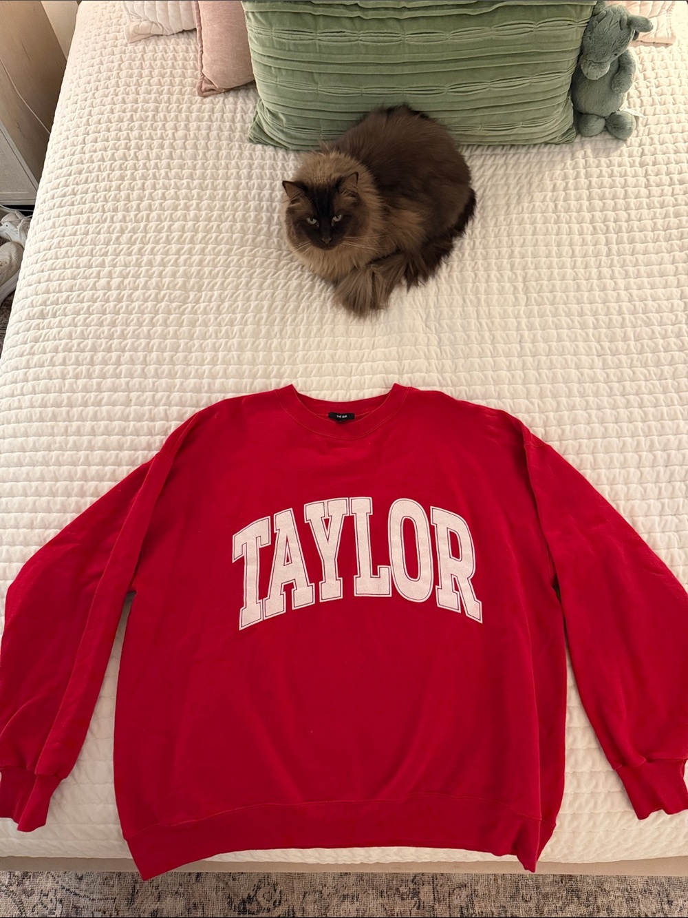 The Bar Taylor Red Crewneck Sweatshirt